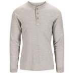 Aclima - WarmWool Granddad Shirt - Merinopullover Gr S grau