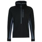 Stoic - MerinoWaffleFleece320 NorrdalSt. 3/4 Zip Hoody - Merinohoodie Gr L schwa