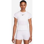 NIKE Damen Shirt NikeCourt Advantage Dri-FIT, Größe L in Weiß