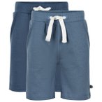 Minymo - Boy's Basic 53 Sweat Short (2-Pack) - Shorts Gr 80 blau