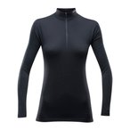 Devold Breeze Half Zip Neck  Damen  Longsleeves Merino schwarz Größe L Trekkin