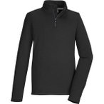 KILLTEC Kinder Shirt KSW 185 BYS LS SHRT, Größe 128 in Schwarz