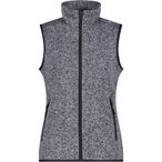CMP Strick Fleece Weste Damen  Fleecewesten grau Größe XXS Trekking  Atmungsak