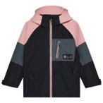 Color Kids - Kid's Junior Jacket Colorblock - Regenjacke Gr 104 schwarz