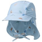 WHEAT - Kid's UV Sun Hat Tonga - Cap Gr 44-47 cm blau
