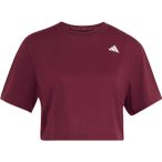 adidas Workout Essentials Boxy Damen T-Shirt ( Dunkelrot M)