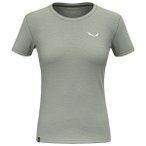 Salewa - Women's Eagle Minilogo AM T-Shirt - Merinoshirt Gr 36 grau