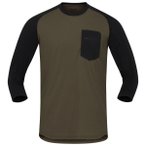 Norrøna - Skibotn Equaliser Merino 3/4 T-Shirt - Radtrikot Gr S braun