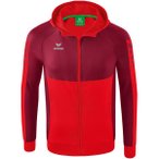 ERIMA Herren Six Wings Trainingsjacke mit Kapuze, Größe L in Rot