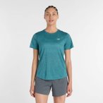 NEW BALANCE Damen T-Shirt Womens Running S/S Top, Größe L in Blau
