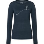 Super.Natural Bergglück  Damen  Longsleeves Merino blau Größe M Trekking  Hau