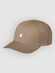 Carhartt WIP Madison Logo Cap leather / white Gr. Uni