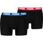 PUMA Herren Unterhose MEN EVERYDAY BASIC BOXER 2P, Größe S in Schwarz