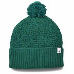 Black Diamond Cable Cuff Pom Beanie, laurel green