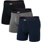 Saxx Underwear Vibe Xtra Fly 3er Pack Boxer Herren  Kurze Unterhose schwarz Grö