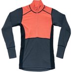 DEVOLD Lauparen Merino 190 Zip Neck Wmn - Funktionsshirt S coral-night-ink