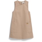 Armedangels Damen Workwear Canvas Mini Kleid (Größe S, beige)