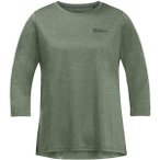 JACK WOLFSKIN Damen Shirt CROSSTRAIL 3/4 T W, Größe L in Grau