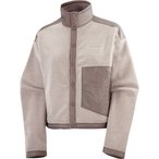 Salomon Chroma Fleece  Damen  Fleecejacke beige Größe M Lifestyle  Atmungsakti