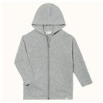 Engel - Kid's Kapuzenjacke - Wolljacke Gr 104 weiß/grau