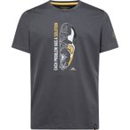 La Sportiva Solution  Herren  T-Shirts grau Größe S Bouldern | Sportklettern |