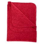 Engel - Baby-Decke mit Muschelkante - Decke Gr 80 x 100 cm  Rot