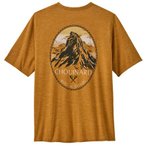 Patagonia Cap Cool Daily Graphic Lands T-Shirt, XL, chouinard crest: talon gold 