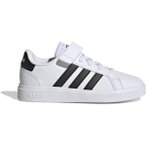 ADIDAS Kinder Halbschuhe Grand Court Court Elastic Lace and Top Strap, Größe 3