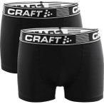 CRAFT Herren Unterhose Greatness Boxer 3-Inch 2-Pack, Größe S in Schwarz