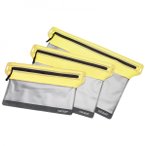 Cocoon - Zippered Flat Document Bags - Wertsachenbeutel Gr L - 32 x 25 cm grau/g