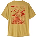 Patagonia Cap Cool Daily Cloud Crag  Herren  T-Shirts gelb Größe S Trekking  A