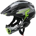 CRATONI MTB Fahrradhelm C-Maniac Pro schwarz/lime matt, Größe 52-56 in Grün