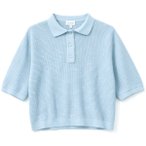 Mazine Damen Knit Polo T-Shirt (Größe L, blau)