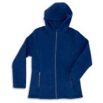 Engel - Women's Jacke mit Kapuze - Wolljacke Gr 46/48 blau