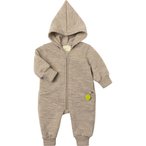 Engel Schurwolle Baby Kapuzen Overall Kinder  Overalls beige Größe 104  Lifest