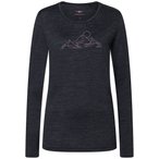 Bergzeit Basics Kaikkialla Kunes  Damen  Longsleeves Merino schwarz Größe M Tr