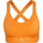 ADIDAS Damen FastImpact Luxe Run High-Support Sport-BH, Größe XXS in Orange