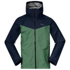 Bergans - Skar Light 3L Shell Jacket - Regenjacke Gr L blau/grün