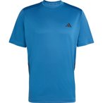 adidas Tech Essentials Workout 3-Stripes  Herren  Laufshirts blau Größe XXL Tr