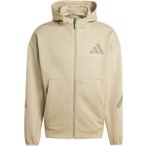 ADIDAS Herren Kapuzensweat New Z.N.E. Zip (normal & lang), Größe XXL in Braun