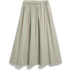 Armedangels Damen Stripe A-Line Midi Rock (Größe L, beige)
