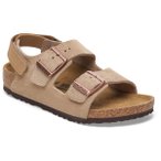 Birkenstock - Kid's Milano AS Suede Leather - Sandalen 26 - Narrow braun/beige