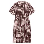 DEDICATED - Women's Shirt Dress Orrefors - Kleid Gr XS braun