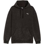 PUMA Herren Kapuzensweat ESS ELEVATED Relaxed Wash Hoodie FL, Größe XL in Schw