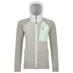 Ortovox - Women's Fleece Grid Plus Classic Knit Hoody - Fleecejacke Gr S grau