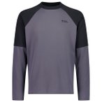 Mons Royale - Quad Merino Fleece Pullover - Merinopullover Gr S grau/blau