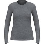 ODLO Damen Unterhemd BL TOP crew neck l/s MERINO 20, Größe XS in Grau