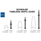 Schwalbe - UTLV Tubeless Valve - Fahrradventil Gr 100 mm schwarz