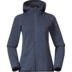 Bergans Kamphaug Knitted   Damen  Fleecejacke blau Größe M Trekking  Atmungsak