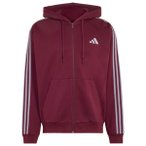 adidas - Essentials 3-Stripes Fleece Full-Zip Hoodie - Hoodie Gr S rot
